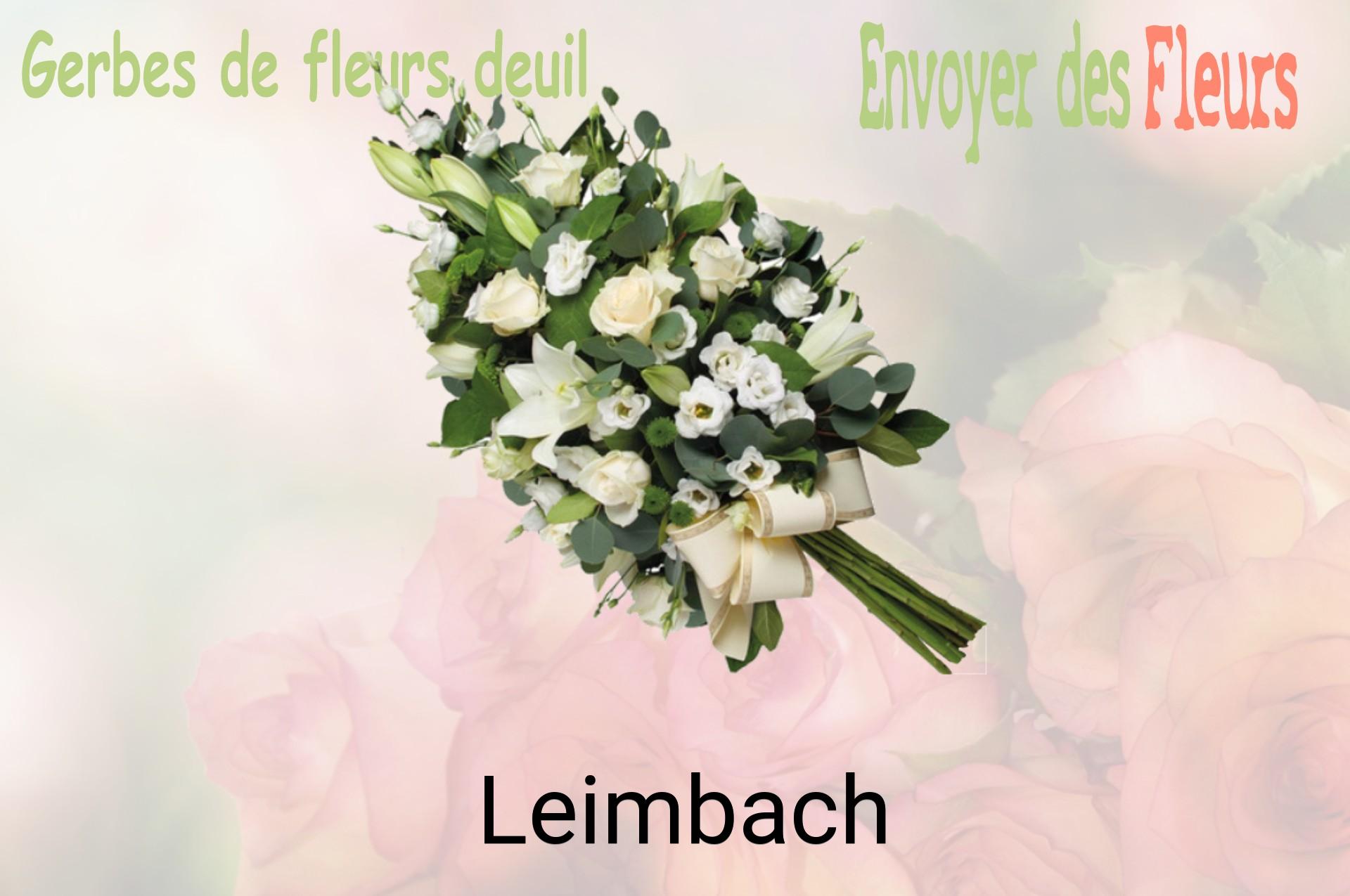 Gerbe de fleurs de deuil livrée à Leimbach